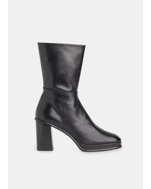 Whistles Clara Platform Heeled Boot - Black