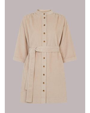 Whistles Cord Mini Dress - Natural
