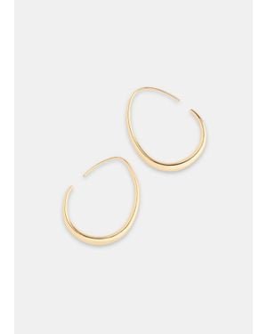Whistles Wire Hoop Earring - White