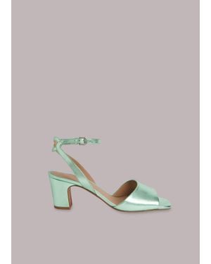 Whistles Emerson Block Heel Sandal - Green
