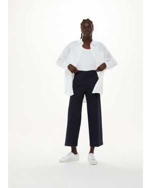 Whistles Katie Cropped Trouser - White
