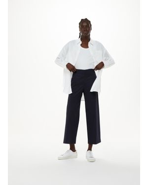 Whistles Katie Cropped Trouser - White