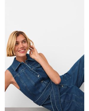Whistles Barrel Leg Jumpsuit - Blue