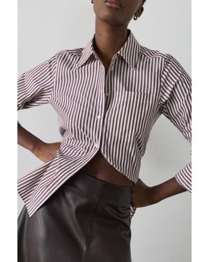 Whistles Relaxed Fit Stripe Shirt - Multicolour