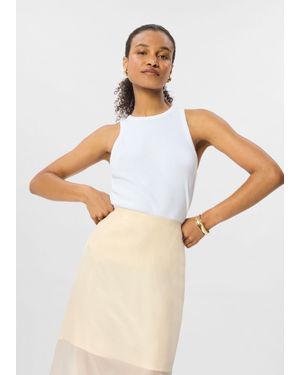 Whistles Classic Ribbed Vest - White