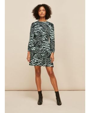 Whistles Graphic Zebra Print Dress - Natural