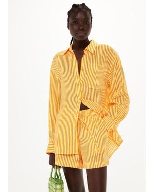 Whistles Sunshine Stripe Short - Yellow