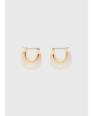 Whistles Curved Earring - White