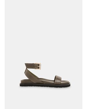 Whistles Ottie Contrast Stitch Sandal - White