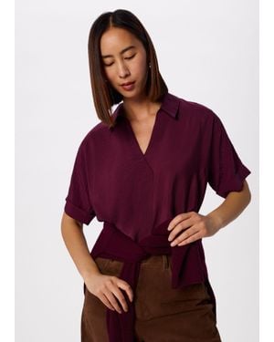 Whistles Sasha Relaxed Shirt - Purple