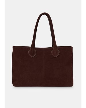 Whistles Leandra Suede Tote Bag - Brown