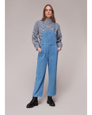 Whistles Leni Denim Dungaree - Blue