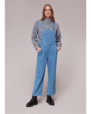Whistles Leni Denim Dungaree - Blue