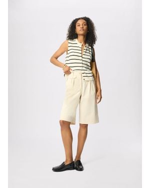 Whistles Cotton Bermuda Short - White