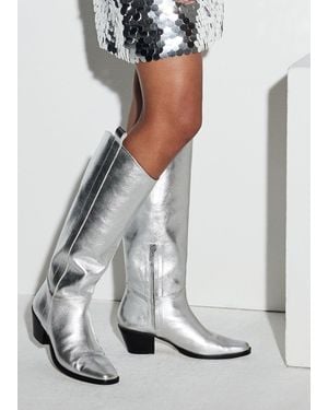 Whistles Limited Asa Western Boot - White
