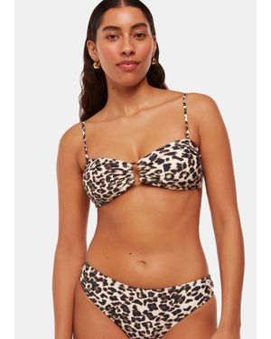 Whistles Animal Printed Bikini Bottom - Black