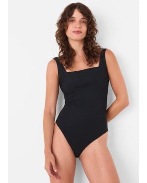 Whistles Marcia Square Neck Swimsuit - Black