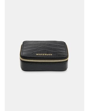 Whistles Lotta Mini Jewellery Box - Black