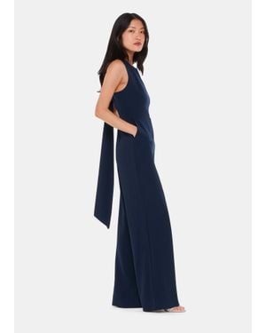 Whistles Tie Back Maxi Jumpsuit - Blue