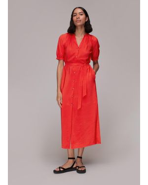 Whistles Olivia Midi Dress - Red