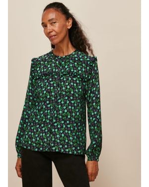 Whistles Winter Ditsy Printed Top - Green
