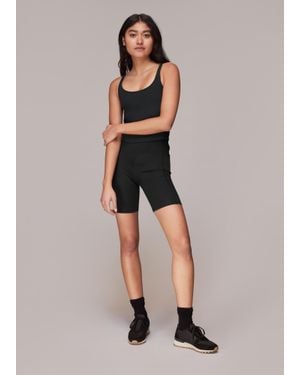 Whistles Ribbed Short - Black