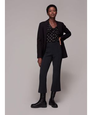 Whistles Melissa Kick Flare Trouser - Black