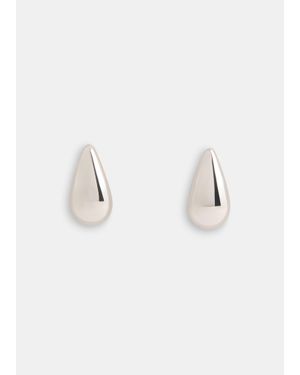 Whistles Mini Teardrop Stud Earring - Metallic