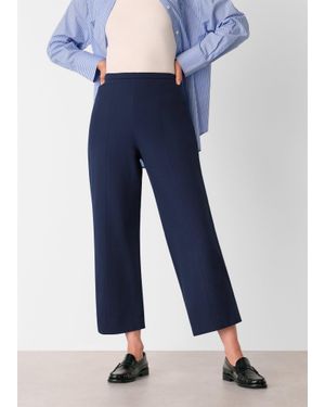Whistles Camilla Wide Leg Trouser - Blue