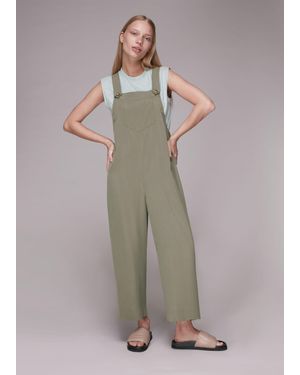 Whistles Rita Easy Dungarees - Green