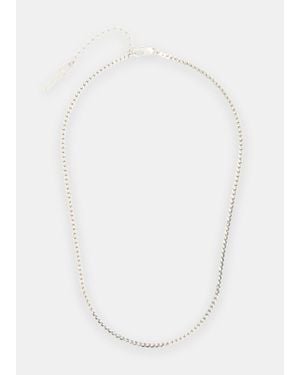Whistles Classic Snake Chain Necklace - White