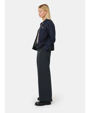 Whistles Ruth Relaxed Leg Trouser - Blue
