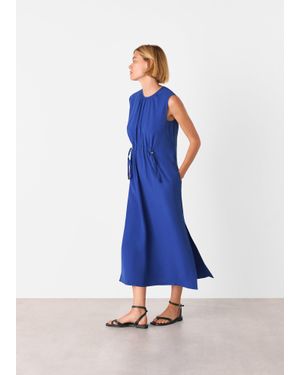 Whistles Sleeveless Midi Dress - Blue