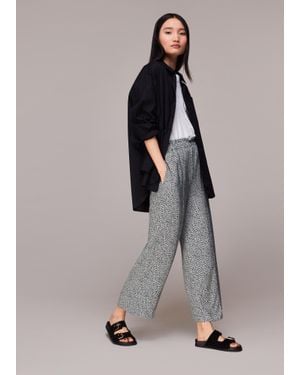 Whistles Gradient Leopard Print Trouser - Grey