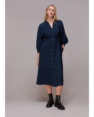 Whistles Lizzie Midi Dress - Blue