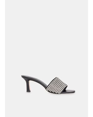 Whistles Adella Diamante Slip On Mule - White