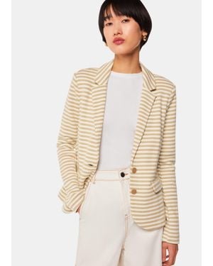Whistles Slim Jersey Jacket - Natural