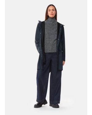 Rains Rains Long Jacket - Blue