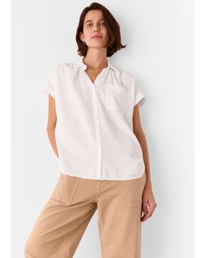 Whistles Nicola Button Through Shirt - White