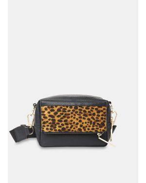 Whistles Bibi Leopard Crossbody Bag - Multicolour