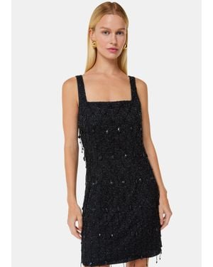 Whistles Beaded Mini Dress - Black