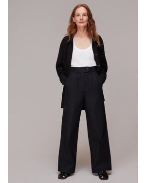 Whistles Robyn Cotton Trouser - Black