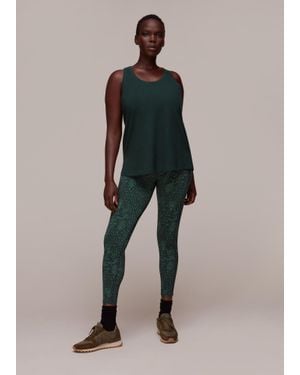 Whistles Curved Hem Active Vest - Green