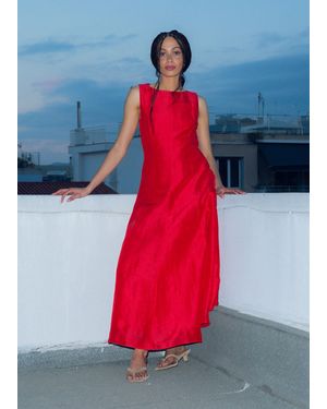 Whistles Silk Blend Occasion Maxi Dress - Red