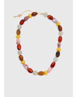 Whistles Chunky Mix Beaded Necklace - White