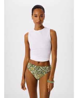 Whistles Animal Bikini Bottom - White