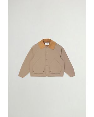 Woolrich Hunting Jacke Aus Dreilagigem Stoff Aus Reiner Baumwolle Größe - Natur