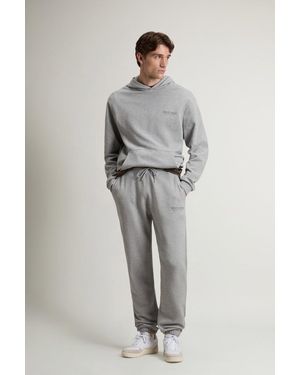 Woolrich Sportieve Broek Van Zuiver Katoen Grootte - Grijs