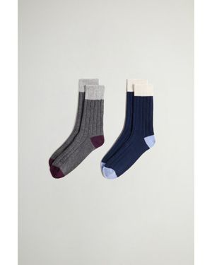 Woolrich Herren Socken Aus Kaschmir-Wollmischung Blau Größe