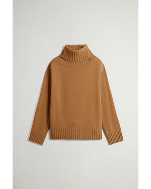 Woolrich Coltrui Van Wol- En Kasjmiermix Bruin Grootte - Naturel